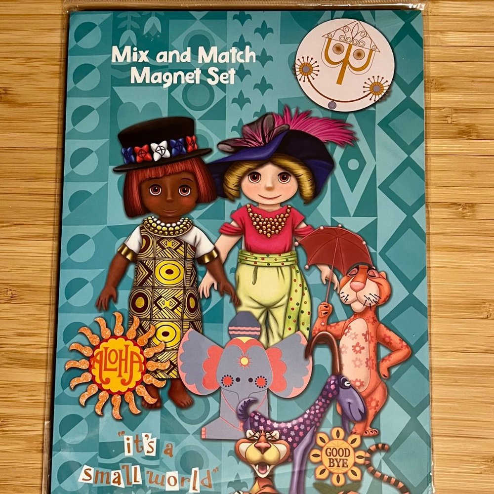 NEW - 39 piece MAGNET SET - Disney's  IT'S A SMALL WORLD mix & match